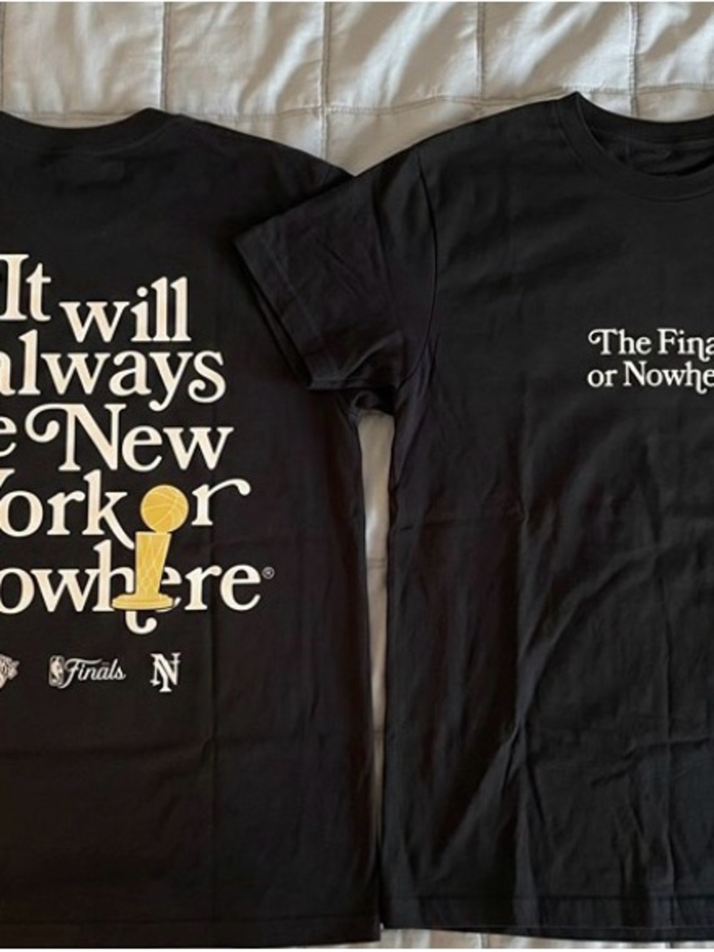 NYON x KNICKS New York Or Nowhere Knicks Finals Reprint Shirt
